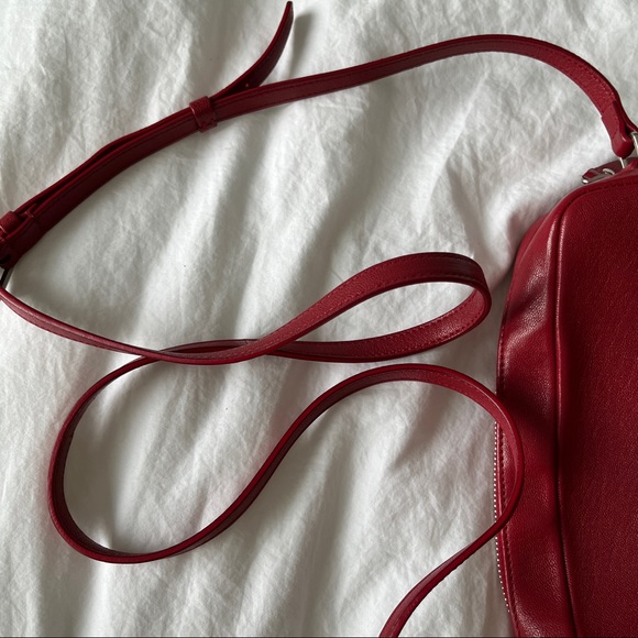 Saint Laurent Red Small Monogram Lou Camera Bag YSL - Picture 9 of 10